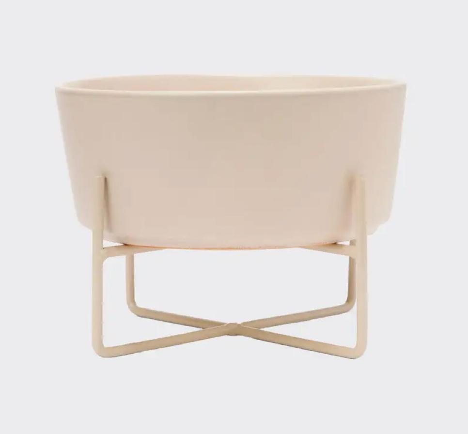 Simple Solid Bowl + Dog Bowl Stand