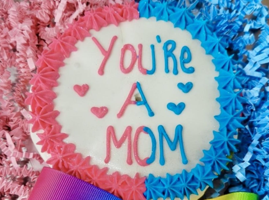 Gender Reveal Dog Cake