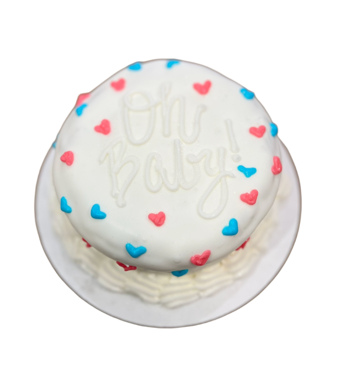 Gender Reveal Dog Cake