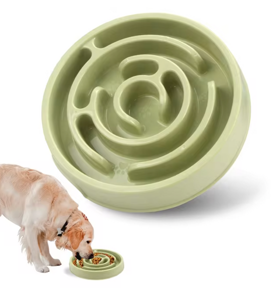 Dog Slow Feeder Bowl (Plastic)