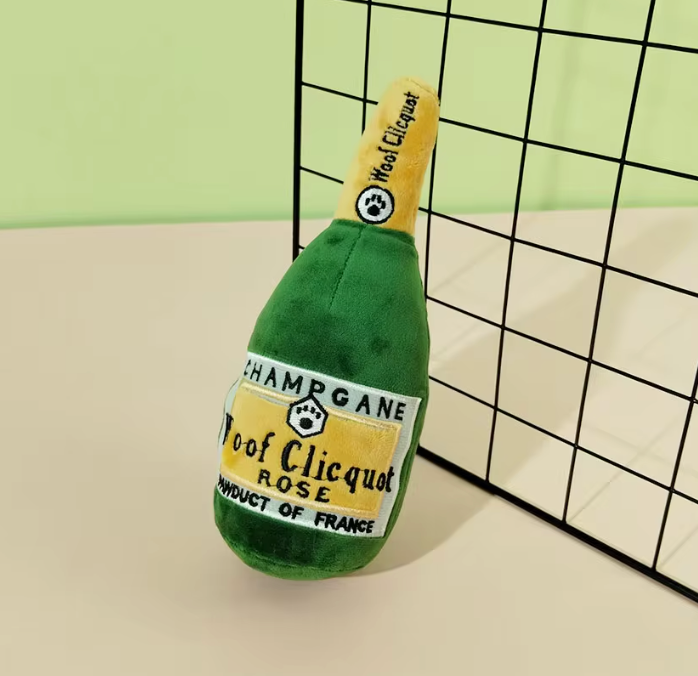 Plush Champagne Bottle