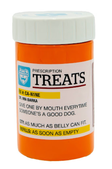 Doggie "Medicine" Treat Jar