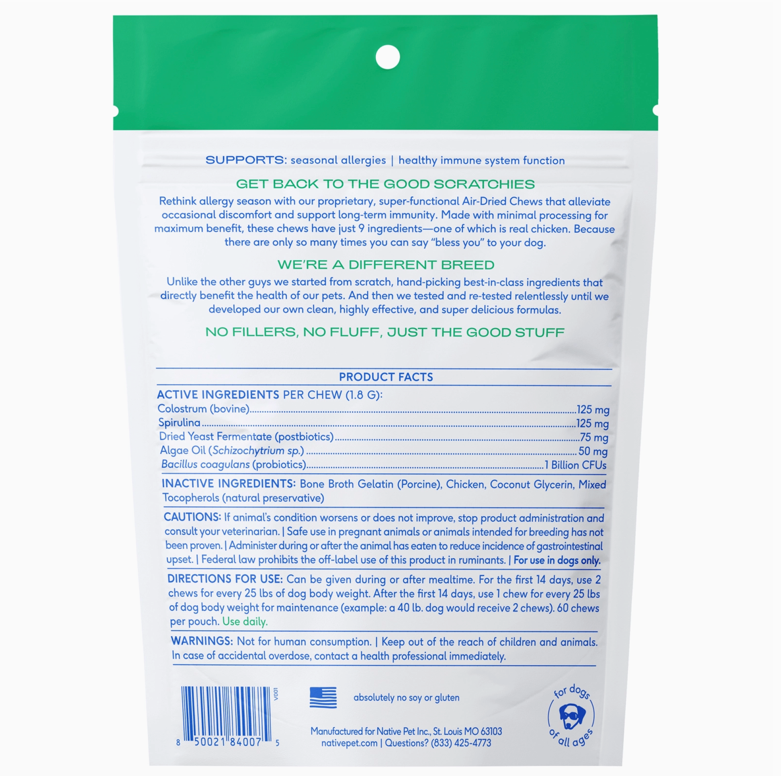 Native Pet - Allergy & Immune Chews (30ct)