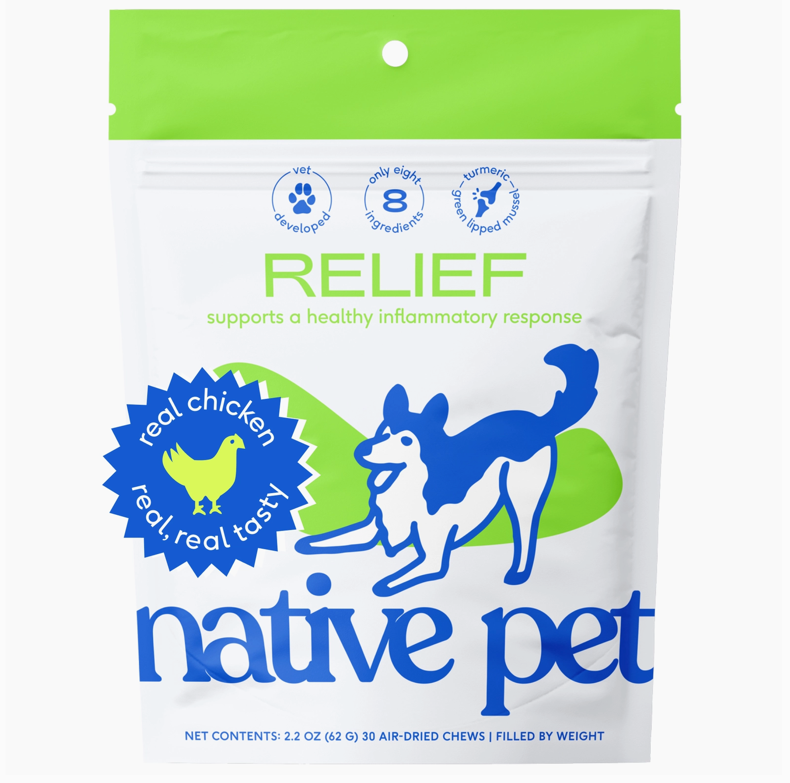 Native Pet - Relief Chews, Hip & Joint Supplement (30ct)