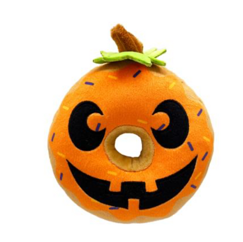 Pumpkin Donut Dog Toy