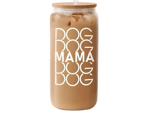 Dog MAMA Glass Tumbler 16oz