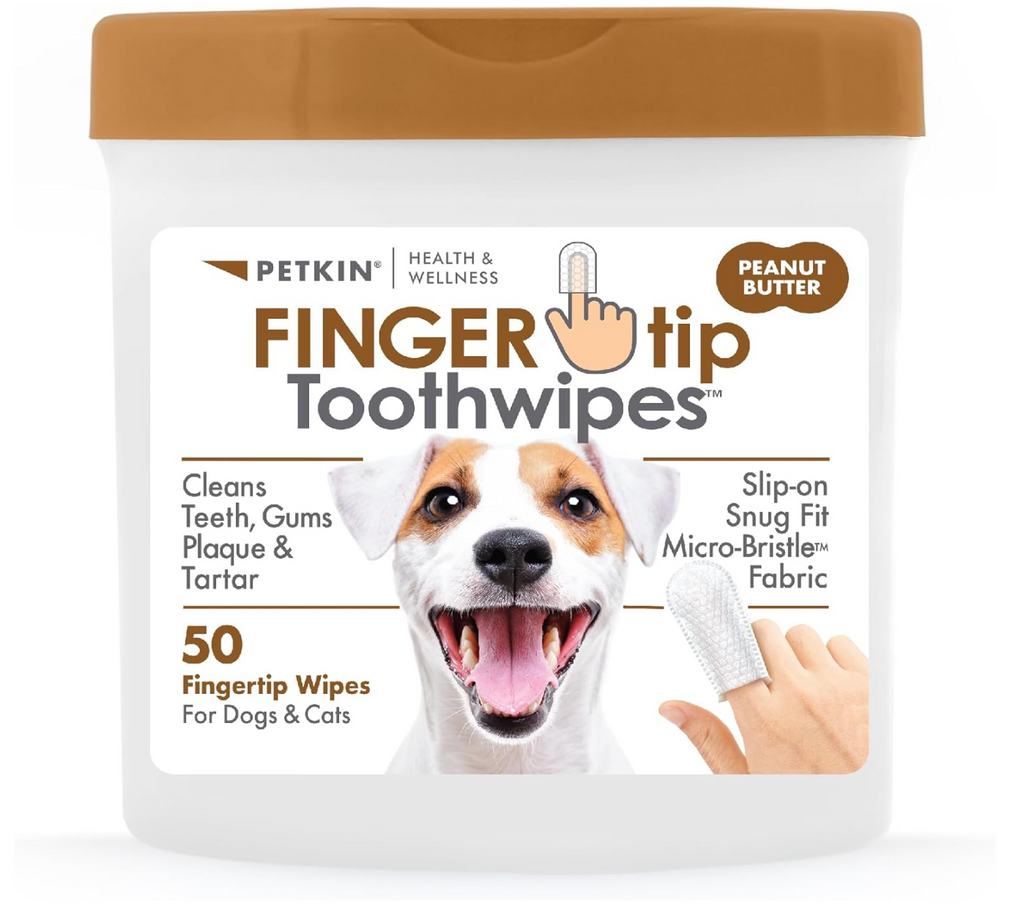 Dog Dental ToothWipes Peanut Butter Flavor Snaks 5th Avenchew LLC