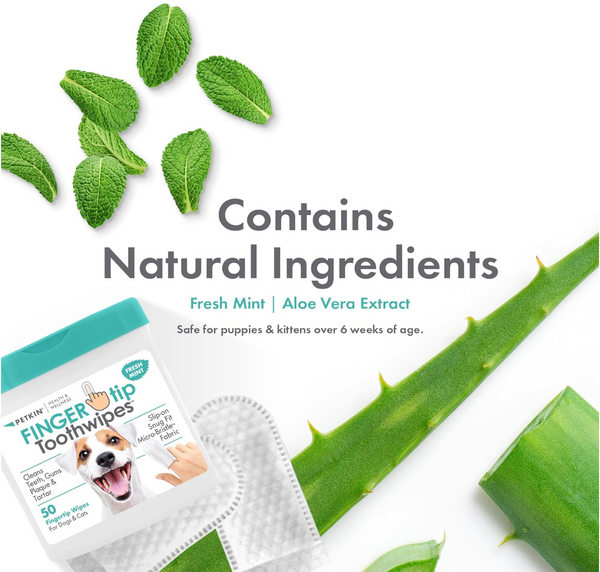 Dog Dental ToothWipes (Fresh Mint)