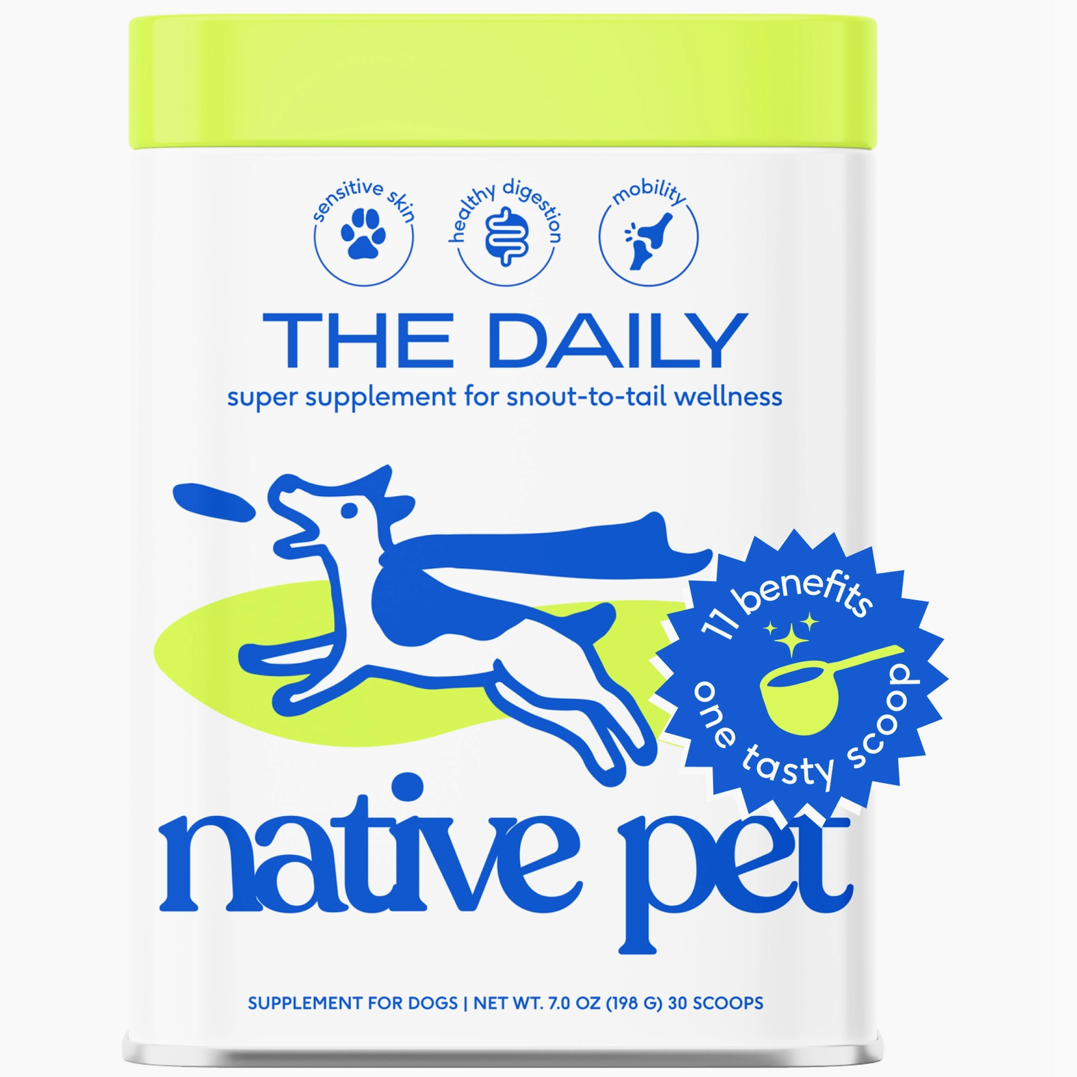 Native Pet - The Daily Powder Supplement (11-in-1 Multivitamins) 30 scoops