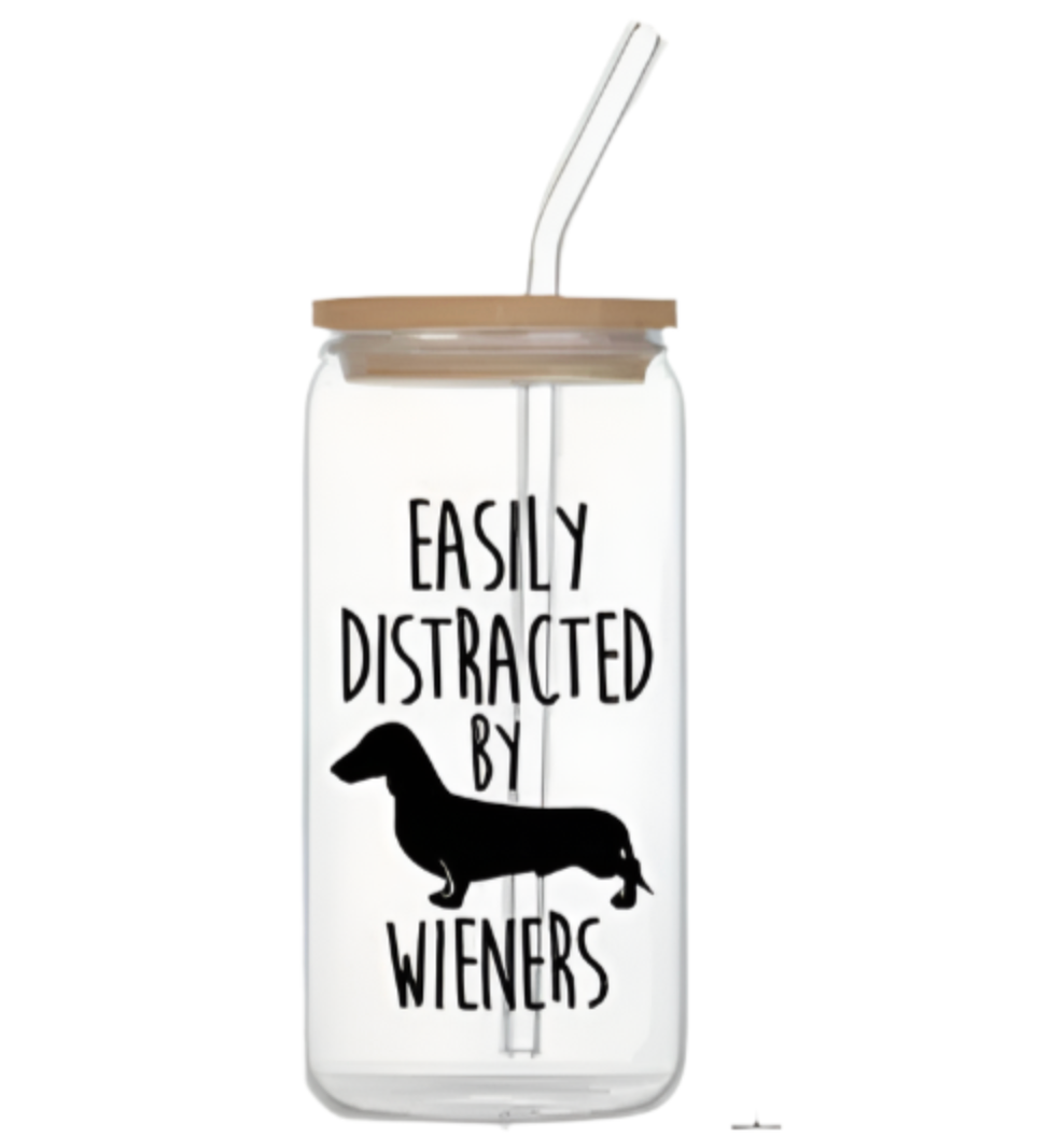 Dachshund Drinking Glass 16oz