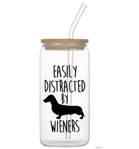 Dachshund Drinking Glass 16oz