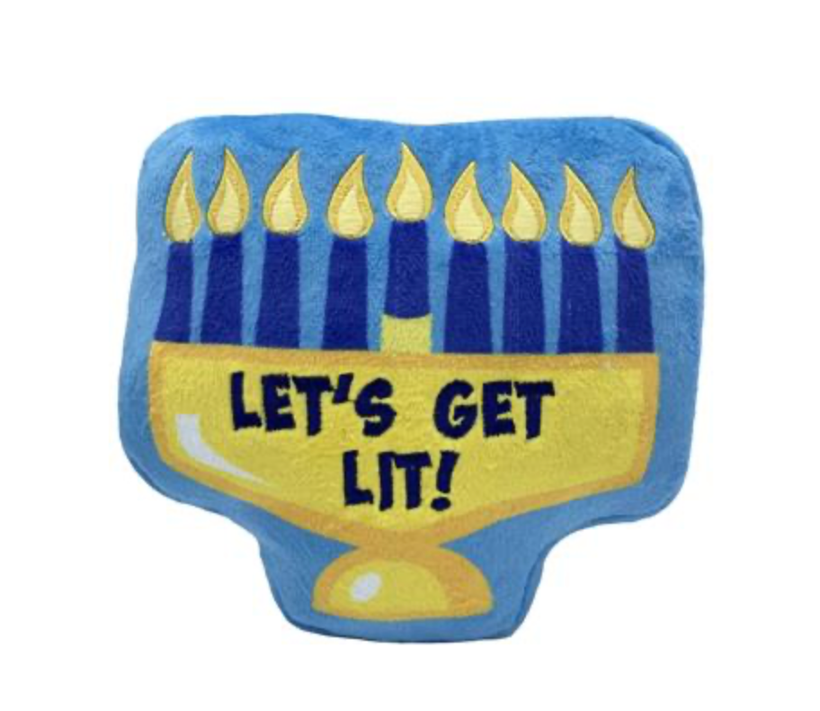 Let's Get Lit Menorah Dog Toy