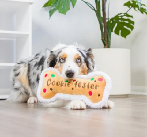 Cookie Tester Holiday Dog Toy