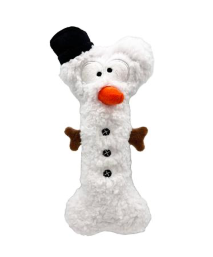 Snowman Dog Bone