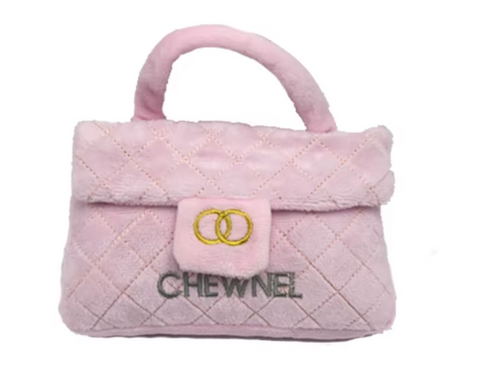 Chewnel Plush Purse Dog Toy