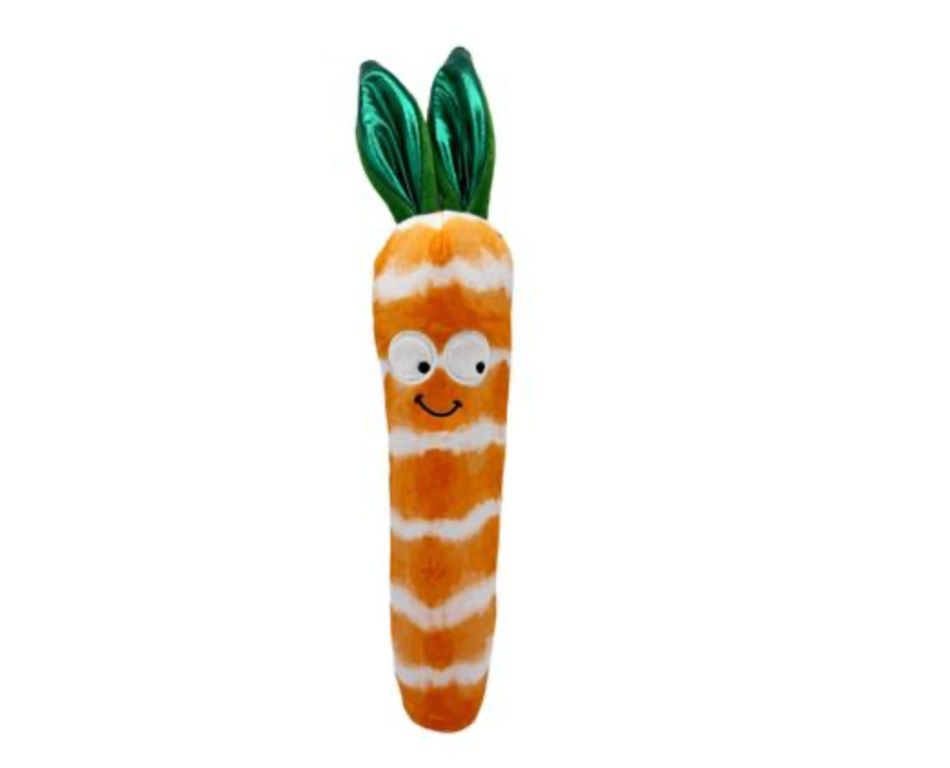 Carrot Plush Dog Toy