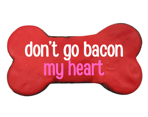 Bacon My Heart Dog Bone