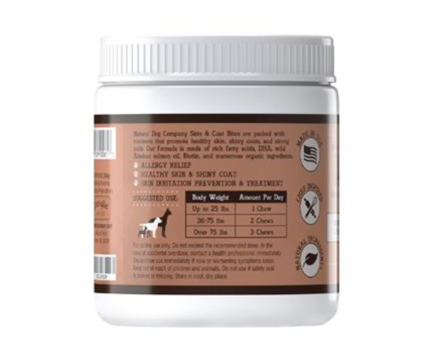 Skin & Coat Supplement (90 chews each)