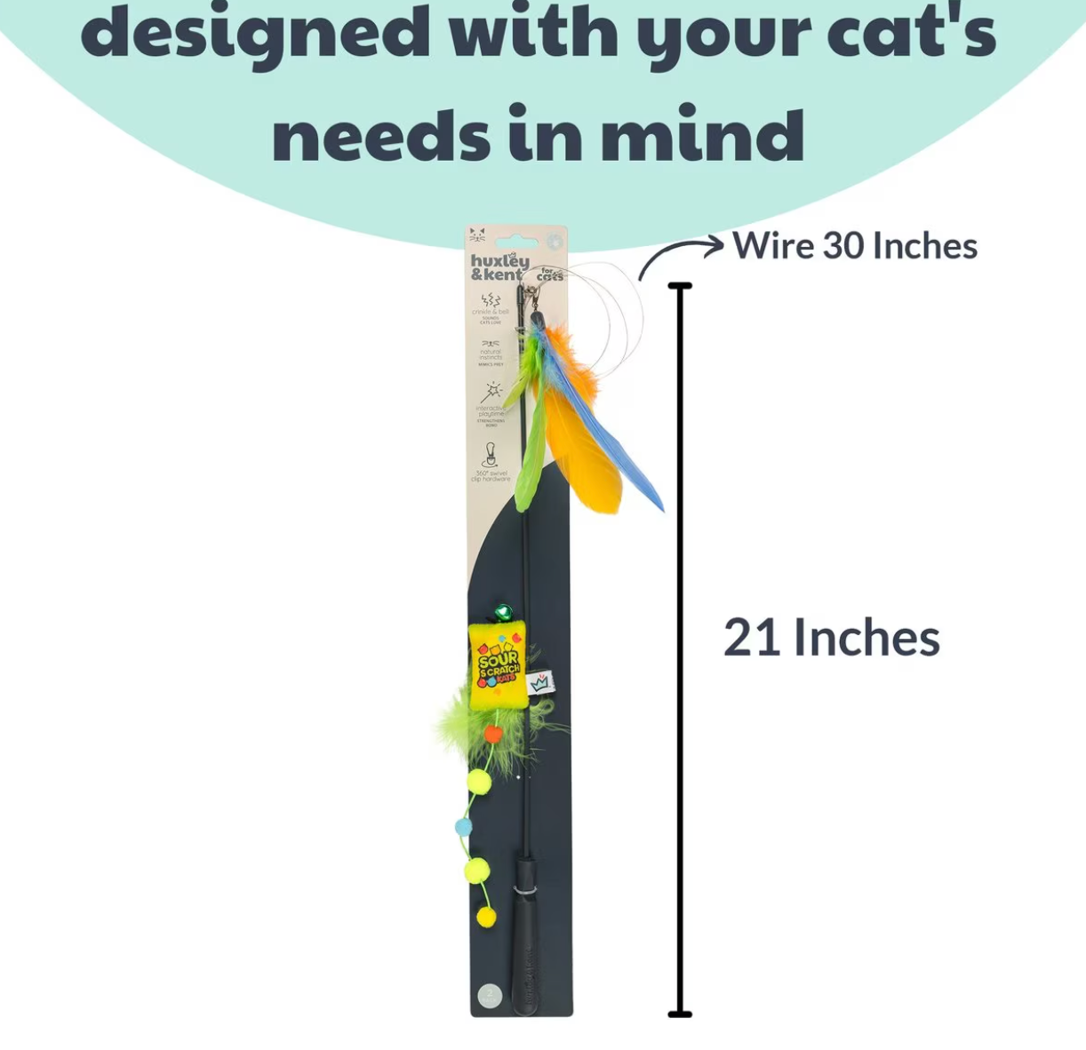 Cat Wand Teaser Sour Scratch Cat Toy