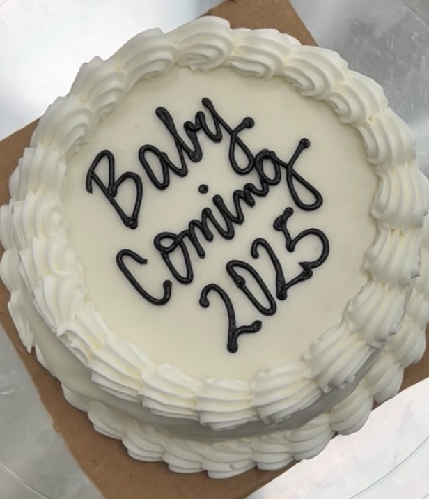 Gender Reveal Dog Cake